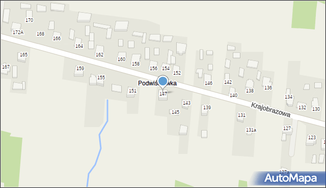 Masłów Drugi, Krajobrazowa, 147, mapa Masłów Drugi