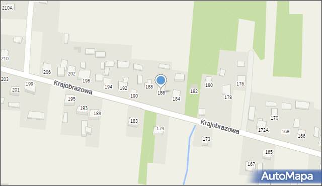 Masłów Drugi, Krajobrazowa, 186, mapa Masłów Drugi