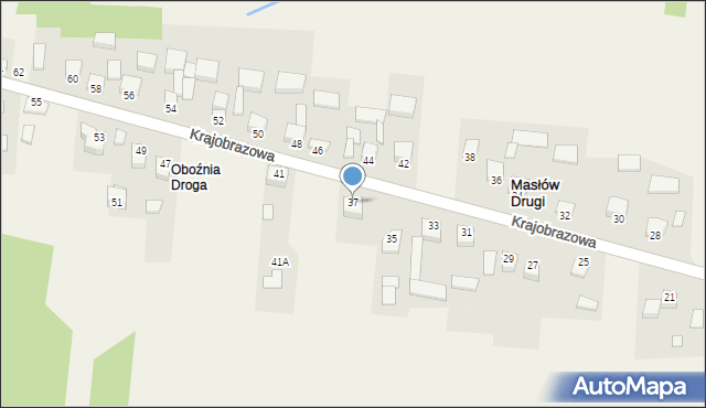 Masłów Drugi, Krajobrazowa, 37, mapa Masłów Drugi