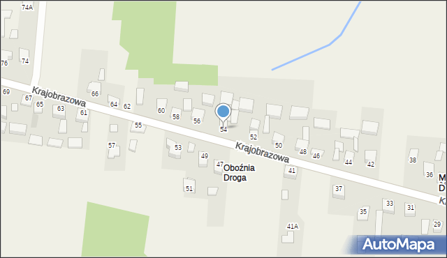 Masłów Drugi, Krajobrazowa, 54, mapa Masłów Drugi