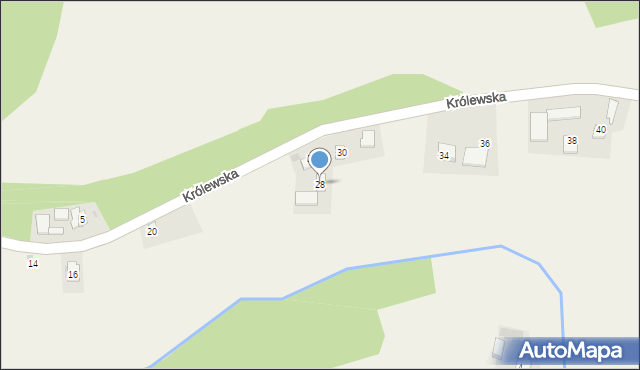 Maszków, Królewska, 28, mapa Maszków