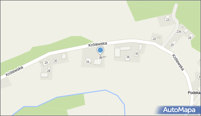 Maszków, Królewska, 36, mapa Maszków