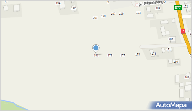 Michałowice, Krakowska, 181, mapa Michałowice