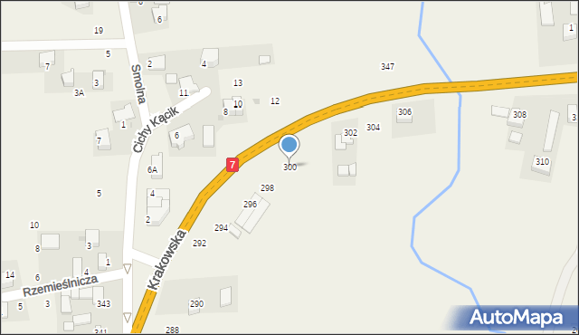 Michałowice, Krakowska, 300, mapa Michałowice