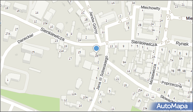 Miechów, Króla Jana III Sobieskiego, 2A, mapa Miechów