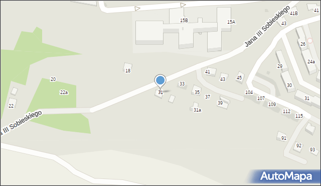 Miechów, Króla Jana III Sobieskiego, 31, mapa Miechów