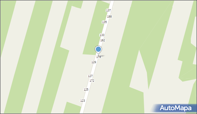 Miedźno, Króla Władysława Jagiełły, 178, mapa Miedźno