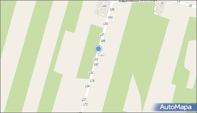 Miedźno, Króla Władysława Jagiełły, 184, mapa Miedźno