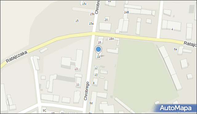 Międzychód, Króla Bolesława Chrobrego, 14, mapa Międzychód