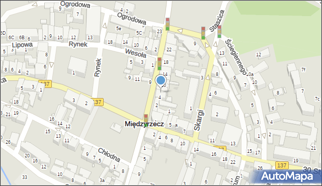 Międzyrzecz, Króla Kazimierza Wielkiego, 6, mapa Międzyrzecz