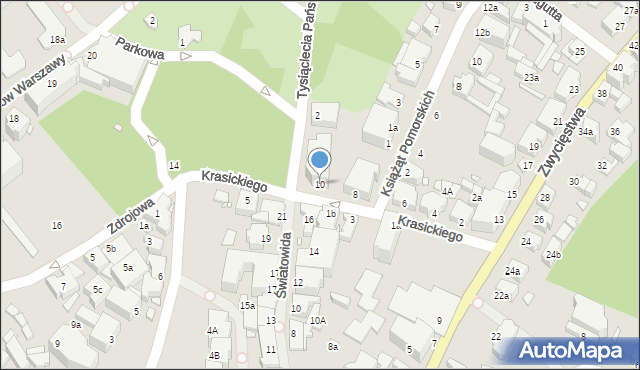 Międzyzdroje, Krasickiego Ignacego, bp., 10, mapa Międzyzdroje