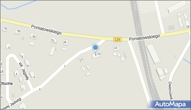 Mieszkowice, Królowej Jadwigi, 3, mapa Mieszkowice