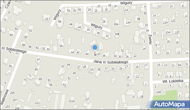 Mińsk Mazowiecki, Króla Jana III Sobieskiego, 38, mapa Mińsk Mazowiecki