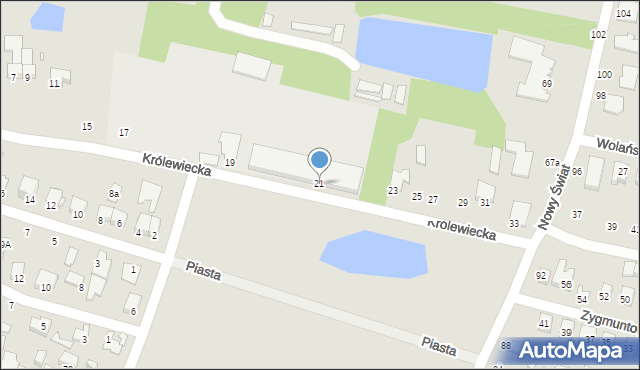 Mińsk Mazowiecki, Królewiecka, 21, mapa Mińsk Mazowiecki