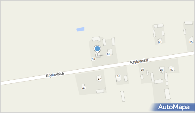 Mircze, Kryłowska, 59A, mapa Mircze