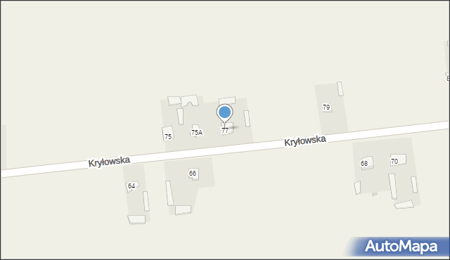 Mircze, Kryłowska, 77, mapa Mircze