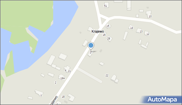 Mława, Krajewo, 17, mapa Mława