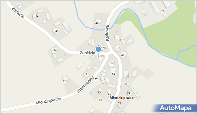 Młodziejowice, Krzemieniec, 2, mapa Młodziejowice