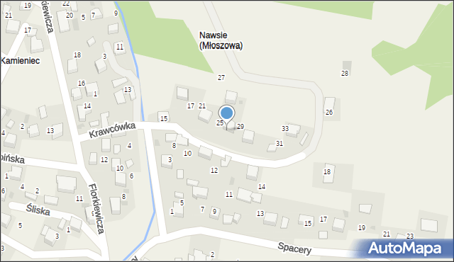 Młoszowa, Krawcówka, 27A, mapa Młoszowa