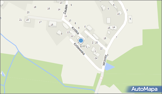 Modlniczka, Krótka, 5, mapa Modlniczka