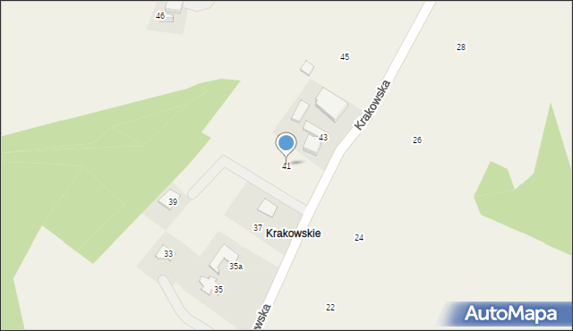 Moszczenica, Krakowska, 41, mapa Moszczenica