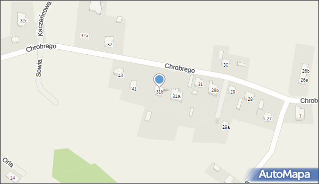 Mrozów, Króla Bolesława Chrobrego, 31b, mapa Mrozów