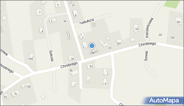 Mrozów, Króla Bolesława Chrobrego, 33a, mapa Mrozów