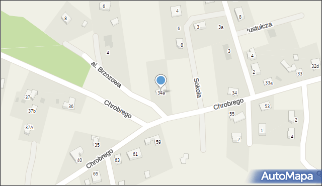 Mrozów, Króla Bolesława Chrobrego, 34a, mapa Mrozów