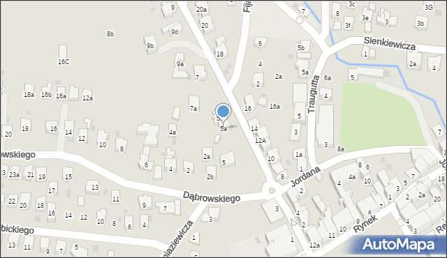 Myślenice, Króla Jana III Sobieskiego, 5a, mapa Myślenice