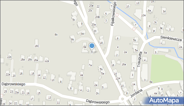 Myślenice, Króla Jana III Sobieskiego, 7, mapa Myślenice