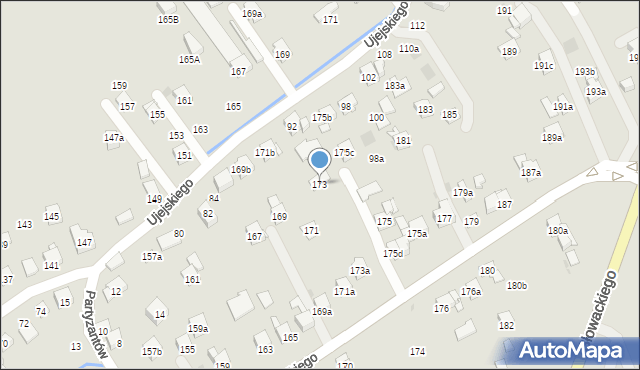 Myślenice, Króla Kazimierza Wielkiego, 173, mapa Myślenice