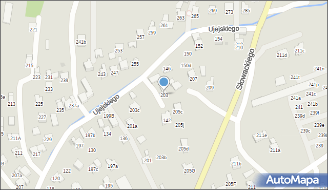 Myślenice, Króla Kazimierza Wielkiego, 203, mapa Myślenice