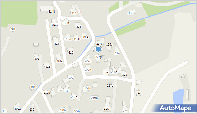 Myślenice, Króla Kazimierza Wielkiego, 227g, mapa Myślenice