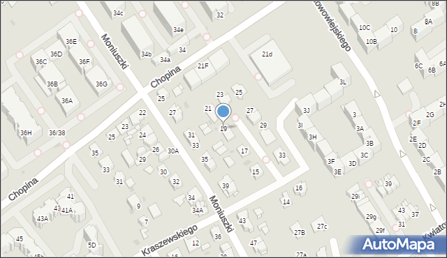 Mysłowice, Kraszewskiego Józefa Ignacego, 19, mapa Mysłowice