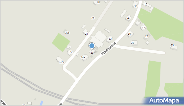 Mysłowice, Krasowska, 44, mapa Mysłowice