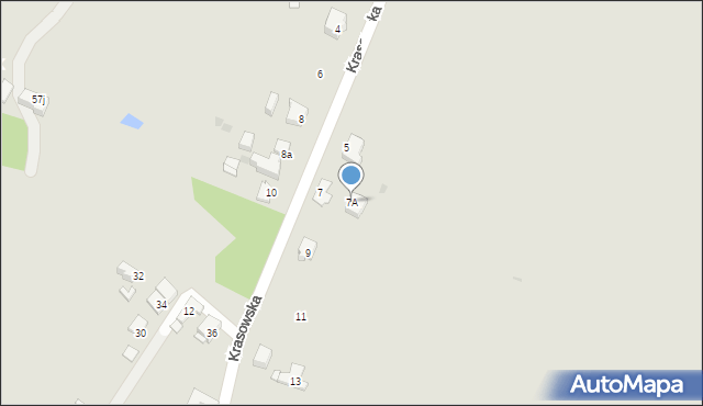 Mysłowice, Krasowska, 7A, mapa Mysłowice