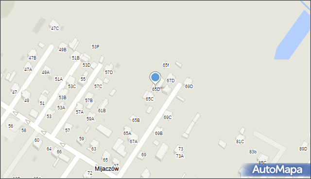 Myszków, Krasickiego, 65D, mapa Myszków
