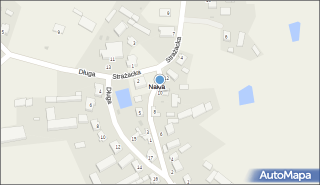 Nakla, Krótka, 10, mapa Nakla