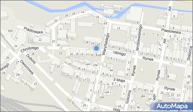 Namysłów, Króla Bolesława Chrobrego, 7, mapa Namysłów