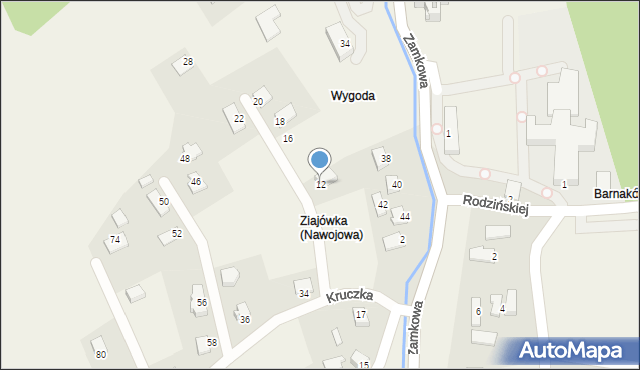 Nawojowa, Kruczka Stanisława, ks., 12, mapa Nawojowa