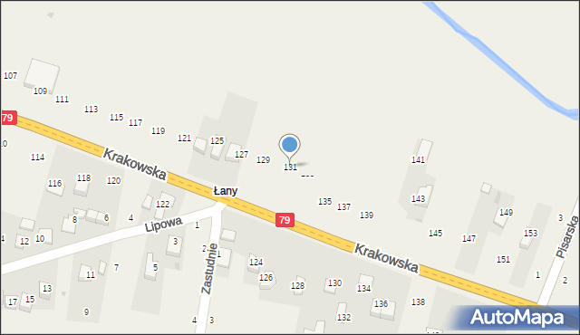 Nawojowa Góra, Krakowska, 131, mapa Nawojowa Góra