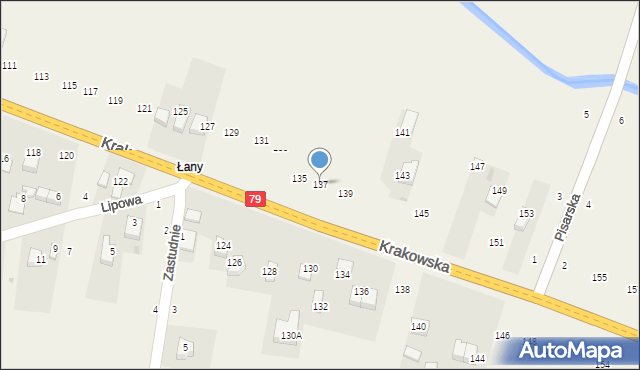 Nawojowa Góra, Krakowska, 137, mapa Nawojowa Góra