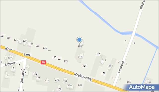 Nawojowa Góra, Krakowska, 141, mapa Nawojowa Góra