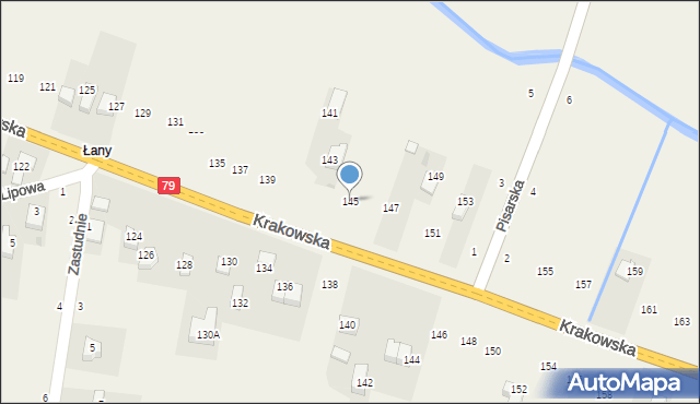 Nawojowa Góra, Krakowska, 145, mapa Nawojowa Góra