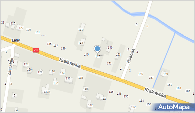 Nawojowa Góra, Krakowska, 147, mapa Nawojowa Góra