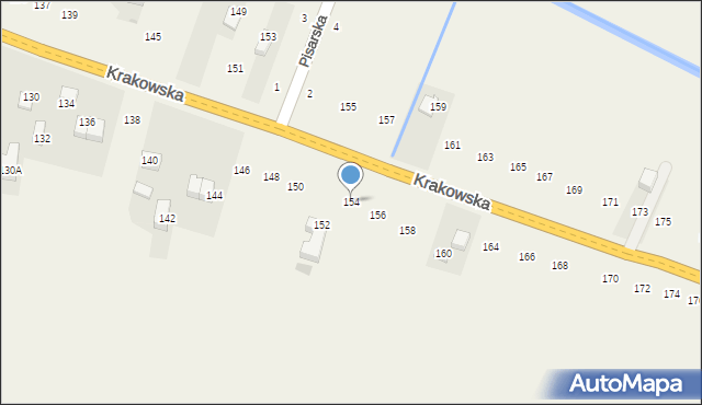 Nawojowa Góra, Krakowska, 154, mapa Nawojowa Góra