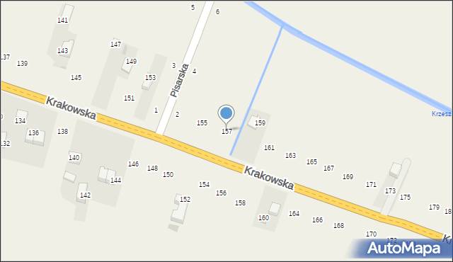 Nawojowa Góra, Krakowska, 157, mapa Nawojowa Góra