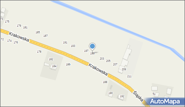 Nawojowa Góra, Krakowska, 199, mapa Nawojowa Góra