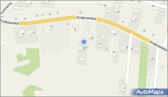 Nawojowa Góra, Krakowska, 26, mapa Nawojowa Góra