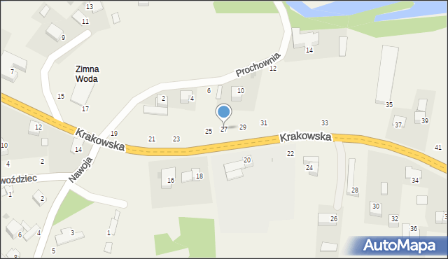 Nawojowa Góra, Krakowska, 27, mapa Nawojowa Góra